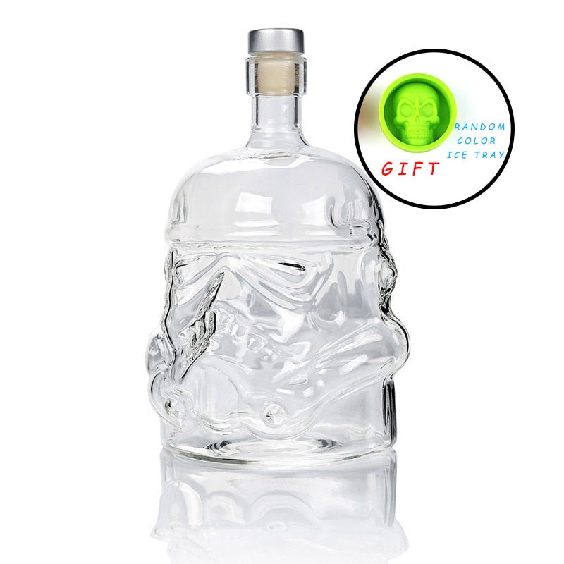 1 Pcs Storm Trooper Decanter White Soldier Glass Jug (Exclusive)