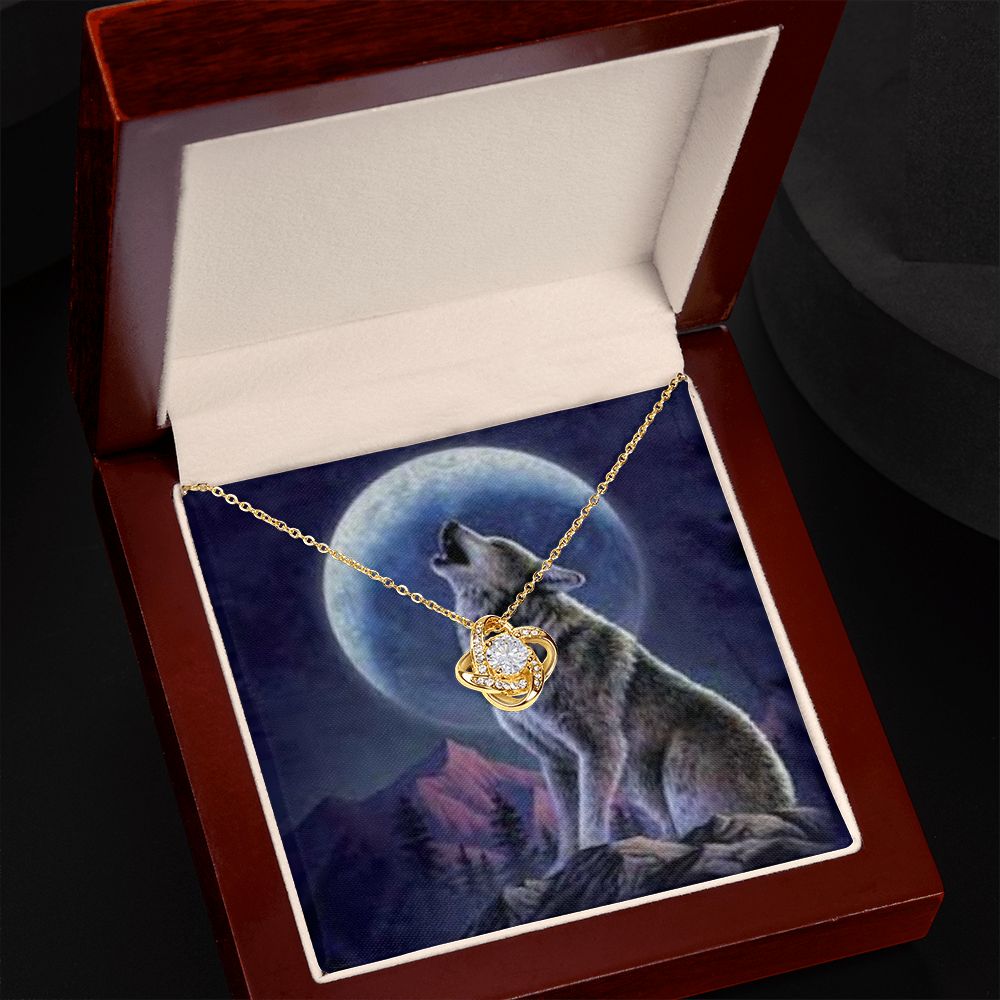 Lone wolf necklace