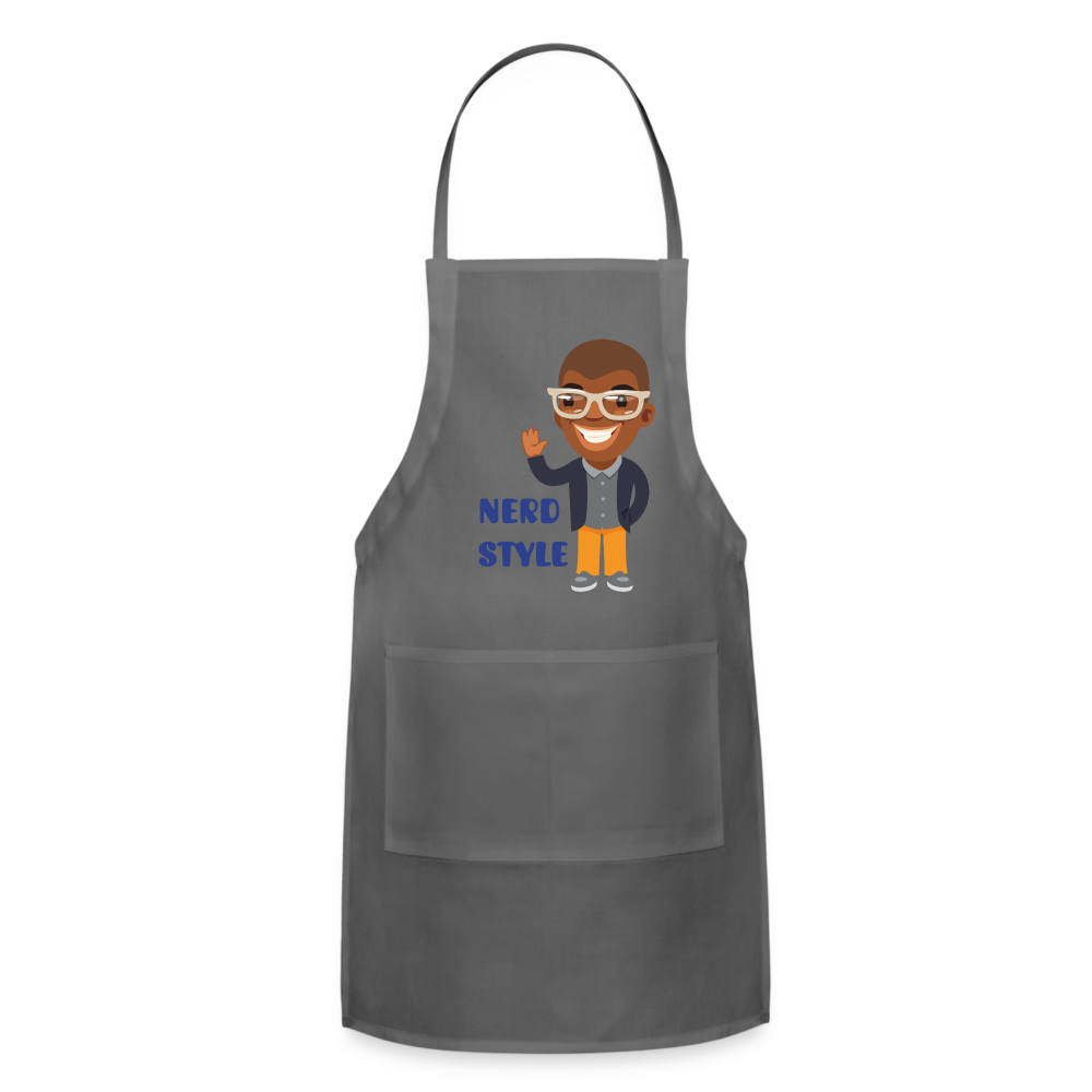 NERD Style Apron - charcoal