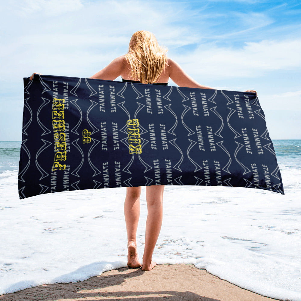 Towel Navy (Checkmate Collection)