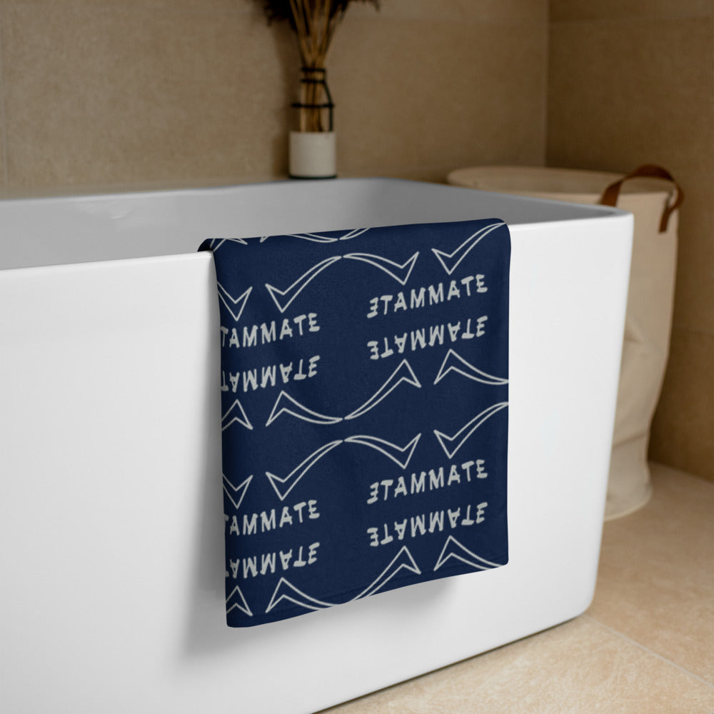 Towel Navy (Checkmate Collection)