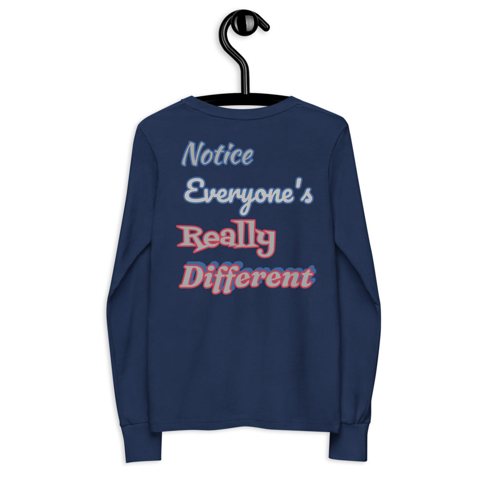 Youth long sleeve tee (Nerd Style)