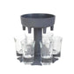 6 Shot Glass Dispenser Holder Carrier Caddy Liquor Dispenser Party Drinking Games Bar Cocktail Wine Beer Quick Filling Tool (Exclusive)