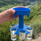 6 Shot Glass Dispenser Holder Carrier Caddy Liquor Dispenser Party Drinking Games Bar Cocktail Wine Beer Quick Filling Tool (Exclusive)