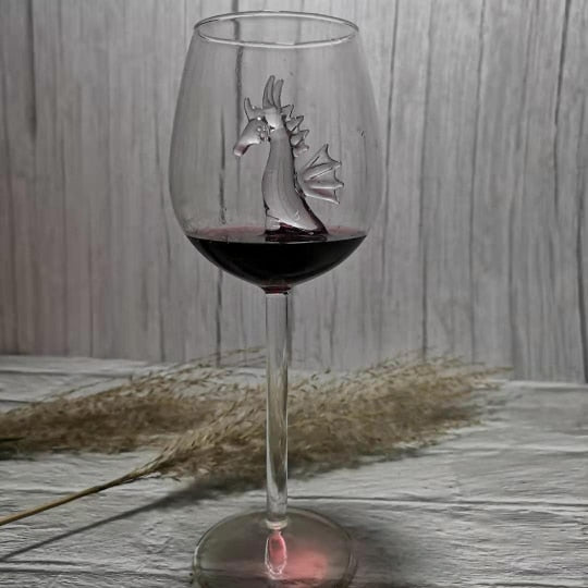 Glass Cup European Crystal Glass Shark Red Wine Glass Cup wine bottle Glass High Heel Shark Red Wine Cup Wedding Party Gift 21cm (Exclusive)