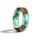 Wood Resin Ring Transparent Epoxy Resin Ring Fashion Handmade Dried Flower Wedding Jewelry Love Ring for Women 2019 New Design