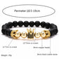 2022 Fashion Micro CZ King crown charm bracelet handmade stretch men&#39;s 8mm Copper beads women bracelet bangle jewelry (Exclusive)