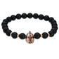 2022 Fashion Micro CZ King crown charm bracelet handmade stretch men&#39;s 8mm Copper beads women bracelet bangle jewelry (Exclusive)