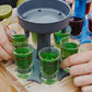 6 Shot Glass Dispenser Holder Carrier Caddy Liquor Dispenser Party Drinking Games Bar Cocktail Wine Beer Quick Filling Tool (Exclusive)