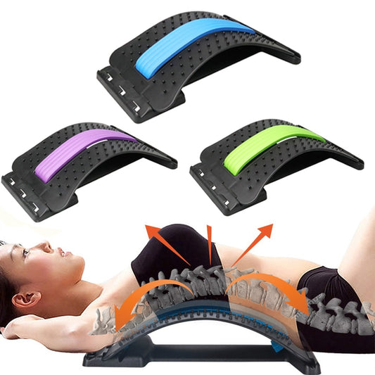 Back Massager Stretcher Equipment Massage Tools Massageador Magic Stretch Fitness Lumbar Support Relaxation Spine Pain Relief (Exclusive)