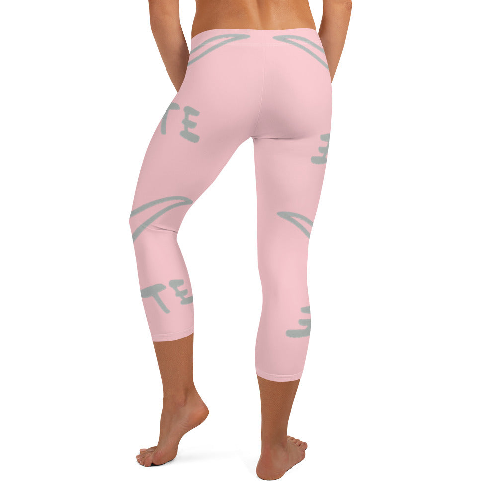 Capri Leggings Pink (Checkmate Collection)