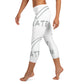 Capri Leggings White (Checkmate Collection)