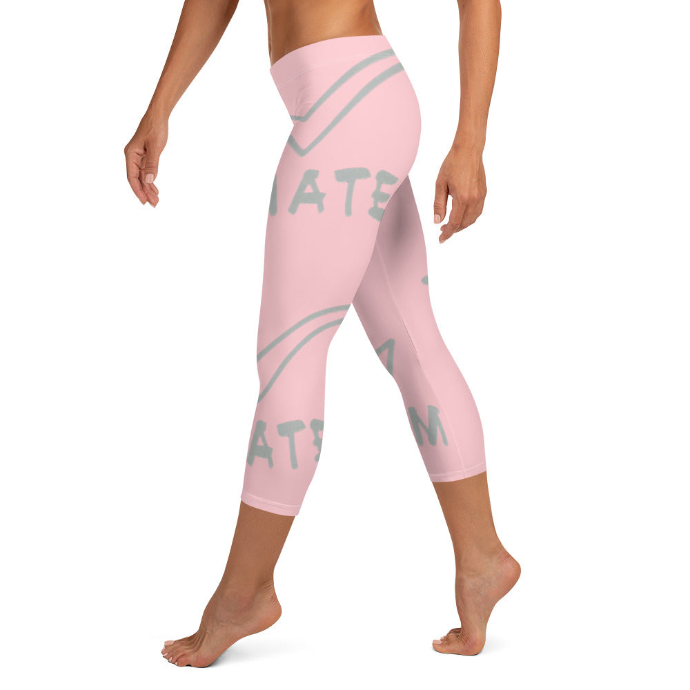 Capri Leggings Pink (Checkmate Collection)