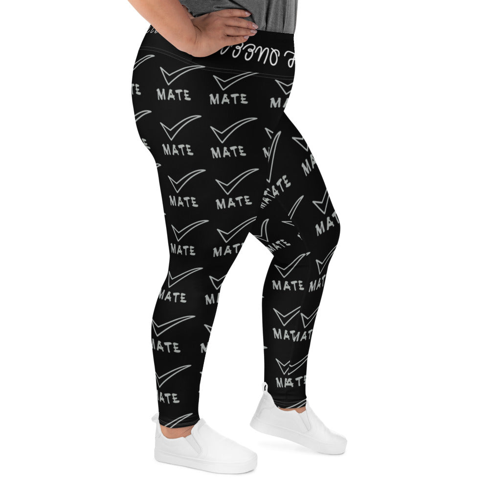 All-Over Print Plus Size Leggings (Checkmate collection)