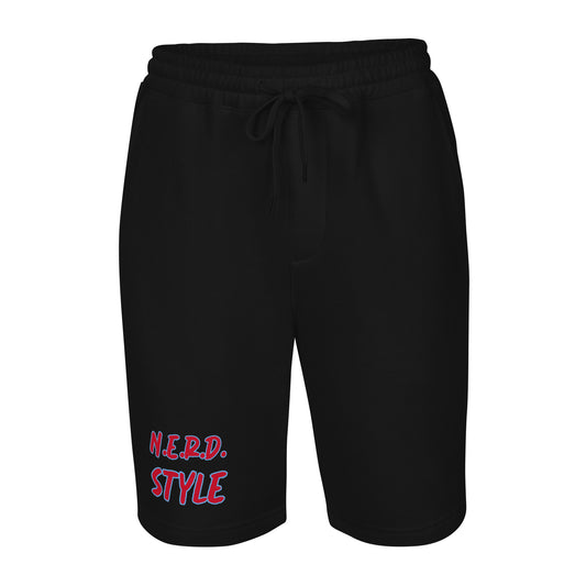 Men's fleece shorts Nerd style