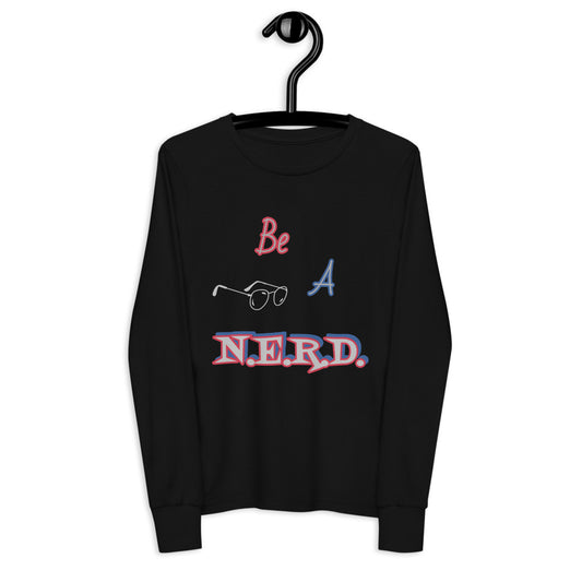 Youth long sleeve tee (Nerd Style)